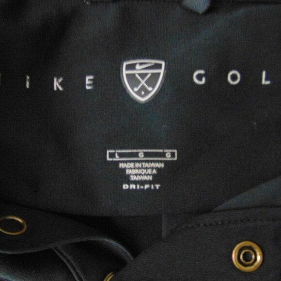 Nike Golf Short Sleeve Shirt Black Dri Fit Size L - Picture 4 of 4